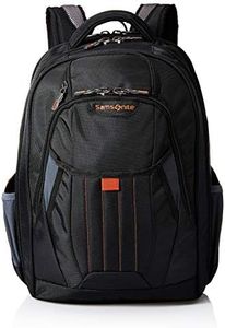 Samsonite Tectonic 2 Large Backpack, Black/Orange, 18 x 13.3 x 8.6, Tectonic 2 Large Backpack