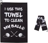 Golf Towels,Funny Golf Towel,Golf Towels for Golf Bags for Men,Funny Golf Gifts for Men,Golf Towels for Men,Golf Accessories for Men Funny,Gifts for Golfers Husband Boyfriend Dad Him (Black #6)