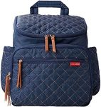 Skip Hop Diaper Bag Backpack: Forma, Multi-Function Baby Travel Bag with Changing Pad & Stroller Attachment, Navy