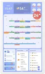 Cozyla 24 Inch Digital Calendar Wal
