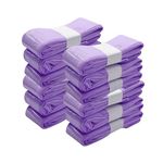 Gobesty 12Pack Nappy Bin Refill, Nappy Bags, Diaper Pail Refill Bags,Newborn Baby Diaper Bin Liner Pails, Nappy Disposal Bags Compatible with Tommee Tippee, Angelcare, Simplee Sangenic(Purple)