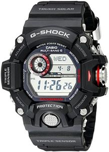 Casio Men's GW-9400-1CR "Master of G" Stainless Steel Solar Watch, Black (GW9400-1CR)