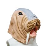 ReneeCho Realistic Walrus Mask, Head Mask Halloween Adults for Men Women One Size