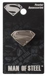 DC Superman Man of Steel Logo Pewter Lapel Pin