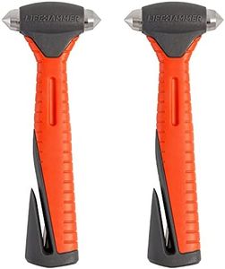 2 Pack - LifeHammer Safety Hammer Plus Emergency Auto Escape Tool (Orange)