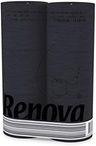 Renova H&PC-53742 3 Ply Soft Black Toilet Loo Tissue (6 Pack)