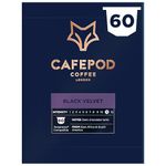 CafePod Coffee Pods Nespresso Compatible Black Velvet 60 Aluminium Capsules