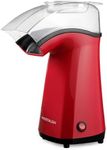 Nostalgia Hot-Air Electric Popcorn Maker, 12 Cups, Healthy Oil Free Popcorn with Measuring Scoop, Red