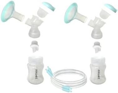 Zomee Breast Shield Kit Replacement Set (Double Pumping Set) Size 24mm