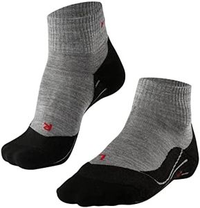 FALKE Women's TK5 Wander Hiking Socks, Grey (Light Grey 3403), 6.5-7.5, 1 Pair