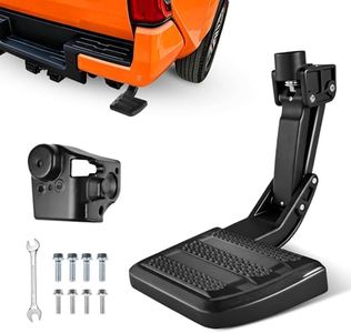 One-Piece Aluminum Upgraded Rear Bed Step Compatible with Toyota Tacoma 2024-2026, 350 LBS Heavy-Duty Solid Truck Tailgate Step Replace PT392-35920 Retractable Bumper Pickup 4th Gen Tacoma Accessories