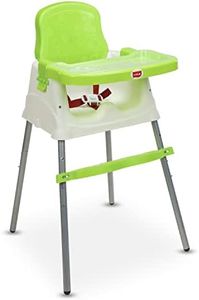 LuvLap 4 in 1 Convertible Baby High Chair with footrest, Convertible to Hgh Chair, Low Chair, & Booster Seat, Certified as per European Standard, essential for baby feeding (Green)