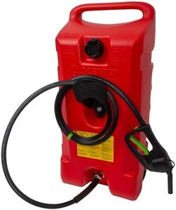 Scepter Portable Gas Fuel Tank, Container Caddy Can w/ Siphon Pump, 14 Gallon, Red