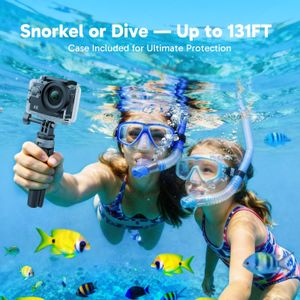 AKASO EK7000 4K Action Camera with 64GB Card – 20MP Waterproof, Wide Angle, Accessory Kit