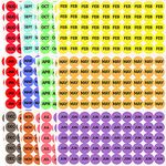 2400 Labels Month Stickers 12 Months of The Year Color Coding Label Stickers Round Month Labels Self Adhesive Stickers 50 Labels Per Sheet 12 Colors 1 Inch (48 Sheets)