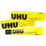 UHU All Purpose Glue 20ml Box Extra Strong Clear Adhesive [Pack of 2 Tubes]