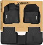 OEDRO Floor Mats Fits for Honda CR-V 2023 2024 2025(Include Hybrid), Custom Fit TPE All-Weather Floor Liners, Includes 1st and 2nd Row Full Set Liners, Black