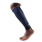 McDavid MD8846-0150-33 Elite Compression Recovery Calf Sleeves, Pair, Black/Alt Blue, Medium