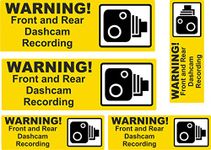 Dash Cam Recording Weatherproof Warning Stickers set of 5 Taxi Car Minibus Van etc dashcam