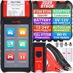 Autel Battery Tester MaxiBAS BT608 (E), Upgrade of BT508 BT506, 6-12V 100-3000CCA Battery Tester, Cranking Charging System Tester w/Printer Adaptive Conductance, All Diagnosis as MK808S MX808S