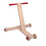 TRU TOYS Wooden Baby Walker, Strong Study Sit-to-Stand First Step Early Development Toddler Toy, Walking Support Learning Activity for Infants 8 to 18 Months, Traditional Channapatna Wooden Walker (DIY Assembly Required)