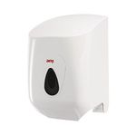 Jantex Centrefeed Roll Paper Towel Blue Roll Dispenser, White, Size: 350(H) x 230(W) x 235(D)mm - Fits DL921, DL920, CF970, GD834 & GD833 - Max Roll Diameter: 205 mm, GD836