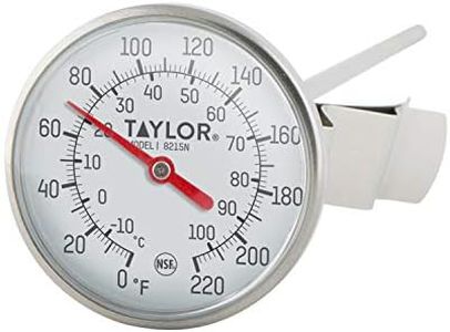 Taylor 8215N 8-Inch Bi-Therm Pocket Dial Thermometer, 1.75-Inch Dial, 0 to 220 Degree F, NSF