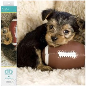 DIAMOND DOTZ Footy Pup Diamond Painting Kits for Adults - Diamond Art Kits a Relaxing Creative Craft Kit with Dotz Gems 12.2x16.1