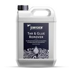 Tar and Glue Remover for Cars (5 L) - High-Strength Car Adhesive Remover - Solvent-Based Car Tar Remover - Glue Remover Solvent for Grease, Silicone, & More - Fast Acting & Easy Use Sticker Removal