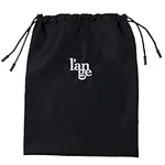 L'ANGE HAIR Large Tool Bag | 100% Cotton Canvas | Hair Dryer & Styling Tool Storage | Drawstring Pouch | L’ange Logo | Black