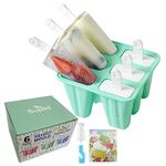 Ice Lolly Mould 6 Pieces Reusable Silicone Popsicle Mold Easy to Remove Ice Lolly Maker - BPA Free Ice Pop Mould