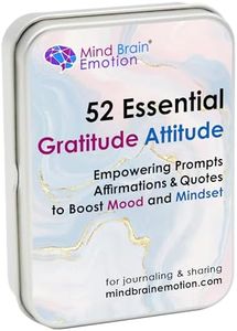 52 Essential Gratitude Attitude: Journal & Conversation Cards to Boost Mood & Mindset - Empowering Prompts, Self-Help Affirmations, and Insightful Quotes - by Harvard Educator for Kids & Adults