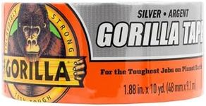 Gorilla Tape, 1.88 in x 10 yd, Silv