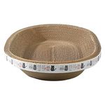 Cat Scratcher Bed, Oval Corrugated Cat Scratcher Scratching Lounge Bed, Recycle Corrugated Scratching Pad, Reversible Replacement Scratcher Pad, Cardboard Protector for Furniture Couch Floor