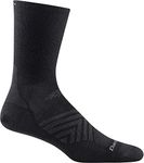 Darn Tough Men's Run Micro Crew Ultra-Lightweight Running Sock (Style 1035) - Black, Large