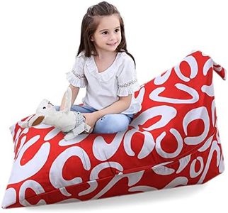 iFOW Bean Bag Almacenamiento de Animales de Peluche Organizador de Juguetes para niños con asa Asiento Premium para niños Adultos Tumbona cómoda