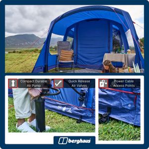 Berghaus Air 400XL 4-Person Inflatable Tent – Spacious Family Camping