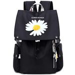 Travistar School Bags for Teenage Girls Backpack Womens Waterproof Book Bags Elementary Junior High University Casual Backpacks with Laptop Compartment & Anti Theft Bag Travel Hiking Daisy