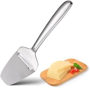 AYAWOW Stainless Steel Cheese Slicer Multi Functional Handheld Tool for All Cheeses Non-Stick Silver, Dishwasher Safe, Heavy Duty Cutter, Shaver, Server for Kitchen