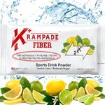 Krampade Fiber Supplement Electrolytes Powder - 9g Prebiotic Fiber + 2000mg Potassium Supplement + Magnesium | Cramp Relief | Hydration Packets| Digestive Health Support