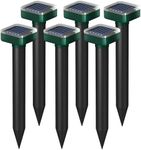 Deer Repellent Devices, Sonic & Solar-Powered Outdoor Deer Deterrent for Garden Plants, 7000 Sq Ft Coverage, Waterproof Sonic Repeller to Keep Deer and Rabbits Away (6)