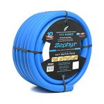 Zephyr Next-Gen Rubber Garden Hose - Ultra-Light yet Super-Strong -1" x 50' (15m) w/ 10 year Warranty Without fittings