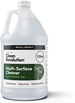 Clean Revolution Multi Surface Cleaner Refill Supply, Non-Toxic, Eco-Friendly & Plant-Based, Ready to Use, Lily & Green Tea, 128 Fl Oz (1 Gallon)