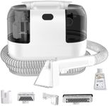 Multi-Purpose Portable Carpet Cleaner Machine, 18Kpa Suction Carpet Shampooer, Dual Tank Handheld Upholstery Cleaner for Couch, Car Seat, Rug, Mattress, 2 Cleaning Heads & Long Cord