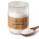 HealthAndYoga® Jala Neti Salt Jar (300 gms or 10 oz) - Non-Iodised, Pure Grade Sodium Chloride -Safe Hygienic Saline Solution for Yogic Nasal Wash – Clears Blocked Mucus - Use with Neti Pots