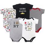 Hudson Baby Baby Cotton Bodysuits, New York, 12-18 Months