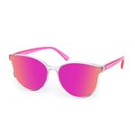 Aofalbe Kids Sunglasses, Mom & Daughter Mommy & Me Matching Sunglasses for Kids Children Mirrored UV400 Girls Boys Age 3-12, Kids Pink, Medium to Large