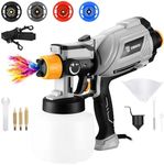 Paint Sprayer :DEKOPRO 1000W HVLP High Power Paint Gun with 1200ml High Capacity Container, Easy to Clean,for House Painting, Furniture, Cabinets, Fence, Walls, Door, Garden Chairs etc