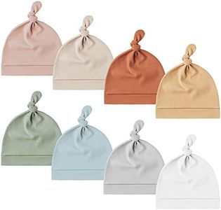 Konssy 8 Pack Baby Newborn Hats, Beanie Hat for Infant Girl Boy 0-6 Months