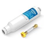 Waterdrop RV Inline Water Filter, NSF Certified, Reduces Chlorine, Bad Taste, Odor, Rust, Corrosion, Sediments and Turbidity, Dedicated for RVs, 1 Pack Water Filter with Hose Protector